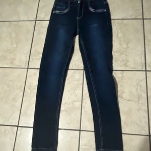 Jeans With Sparkles around the Pockets